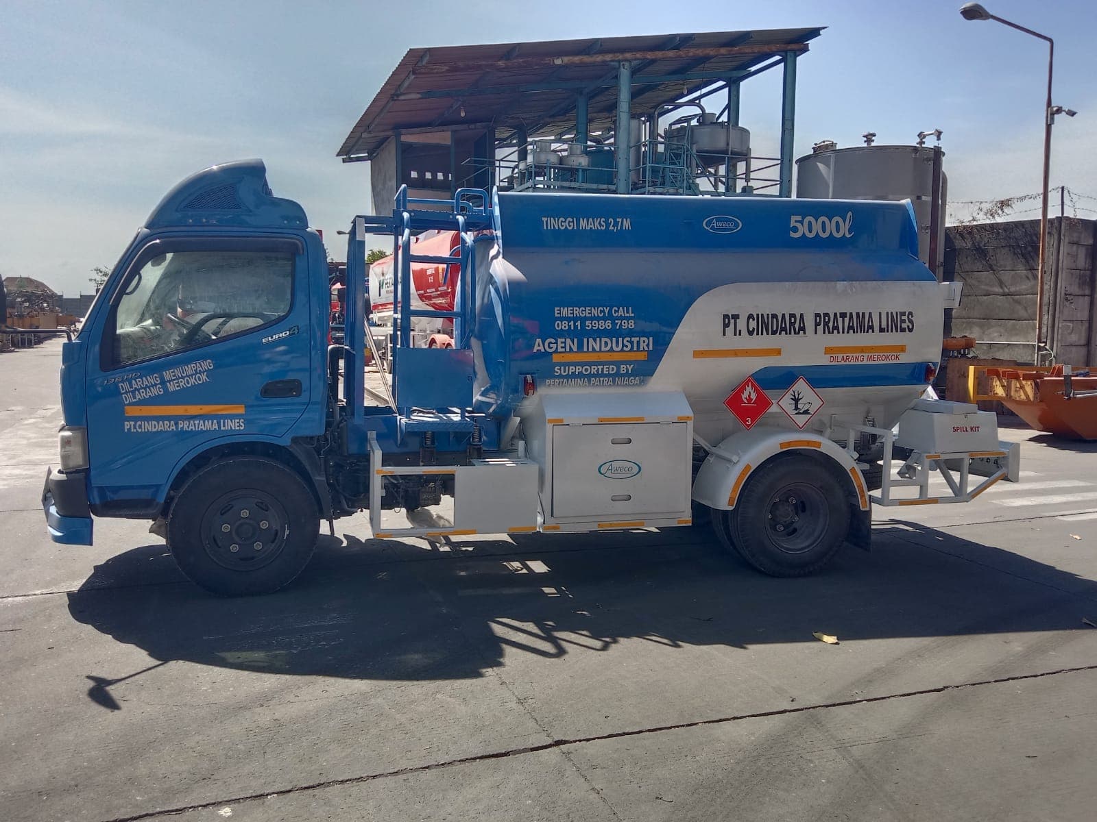 Skid tank fabrikasi siap kirim